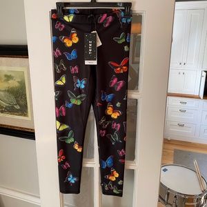 Terez Butterfly-Print Performance Leggings - NWT